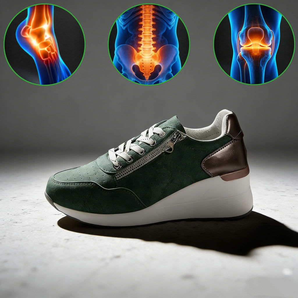 Dámská volnočasová obuv Slancks® | Pohodlné tenisky – Ergonomicky tvarovaná lékařská ortopedická obuv s oporou klenby pro účinnou úlevu od bolesti nohou.
