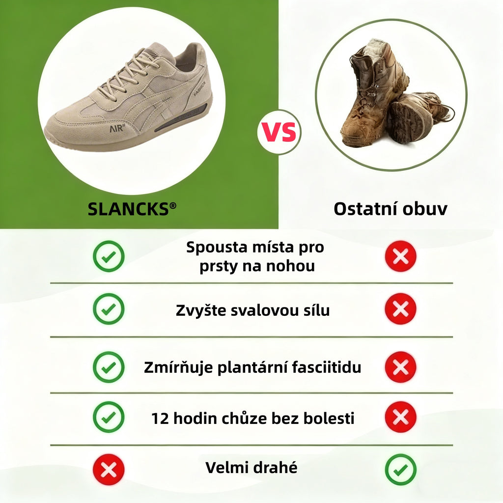 SLANCKS® | Nový produkt na trhu, poloviční cena po omezenou dobu. Ergonomický design, vynikající odpružení a korekce chůze