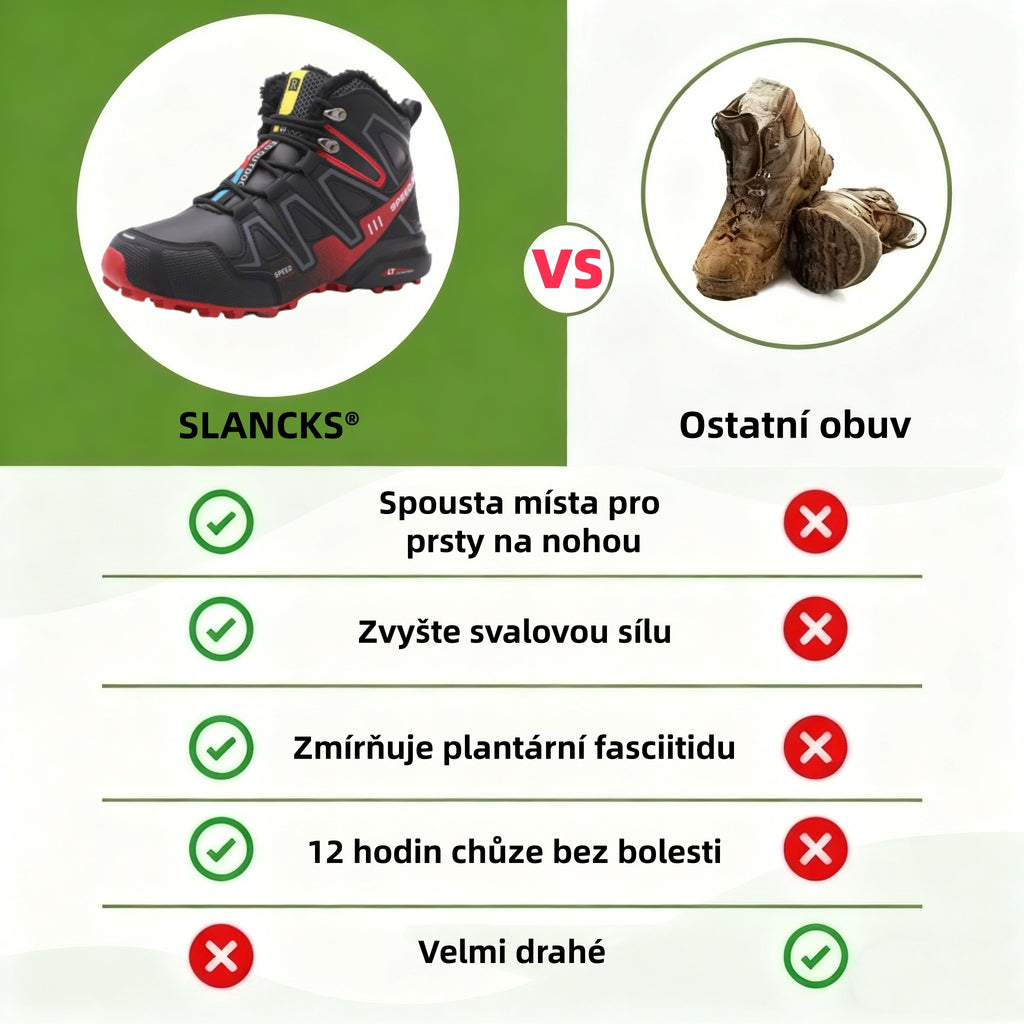 Slancks® | Unisex zimní outdoorová obuv: Ergonomicky navržená pro úlevu od bolesti zad, kloubů a nohou.