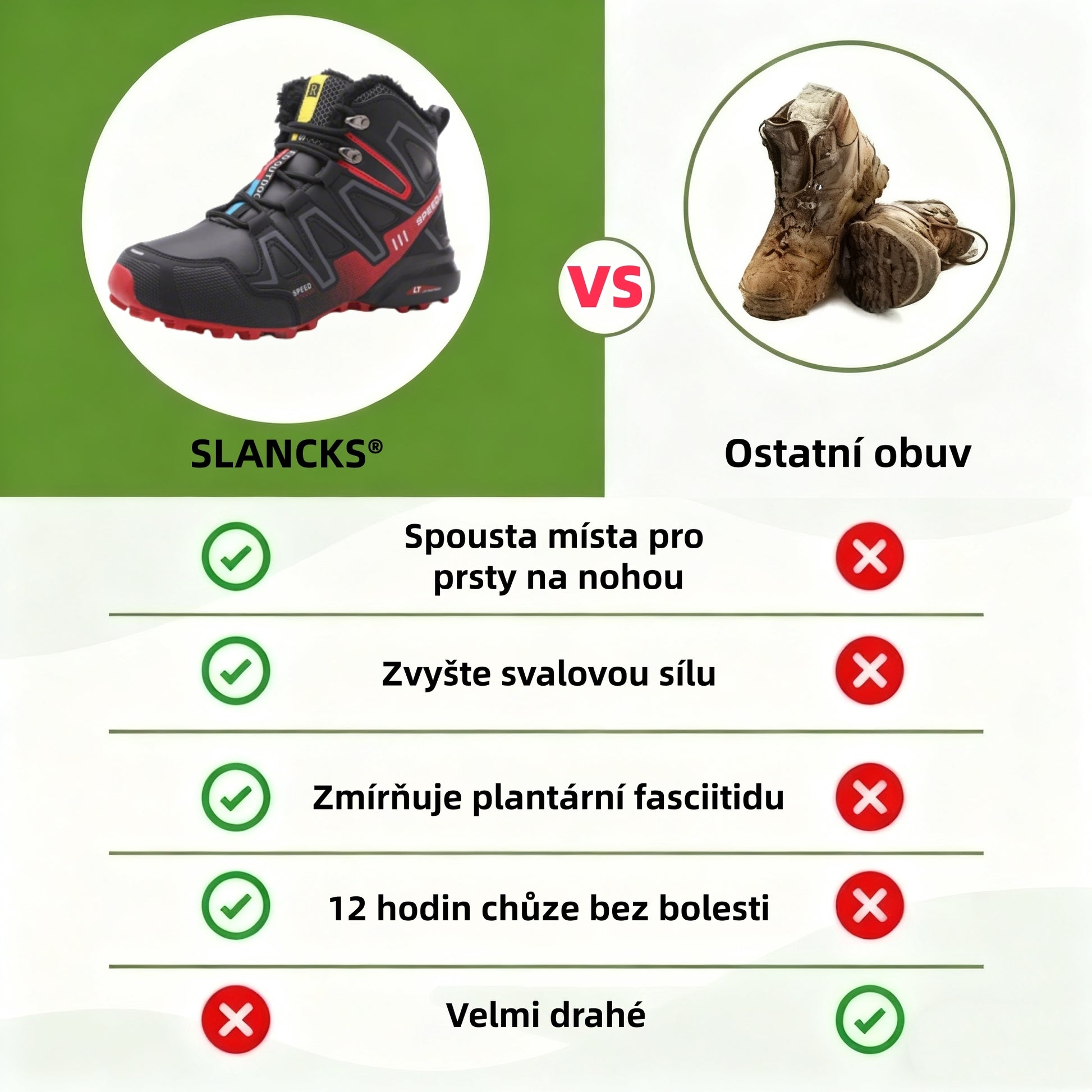 Slancks® | Unisex zimní outdoorová obuv: Ergonomicky navržená pro úlevu od bolesti zad, kloubů a nohou.
