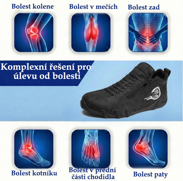 Slancks® | Vysoké kozačky z pravé kůže, unisex! Tyto ortopedické boty mají ergonomickou oporu klenby a protiskluzovou podrážku.