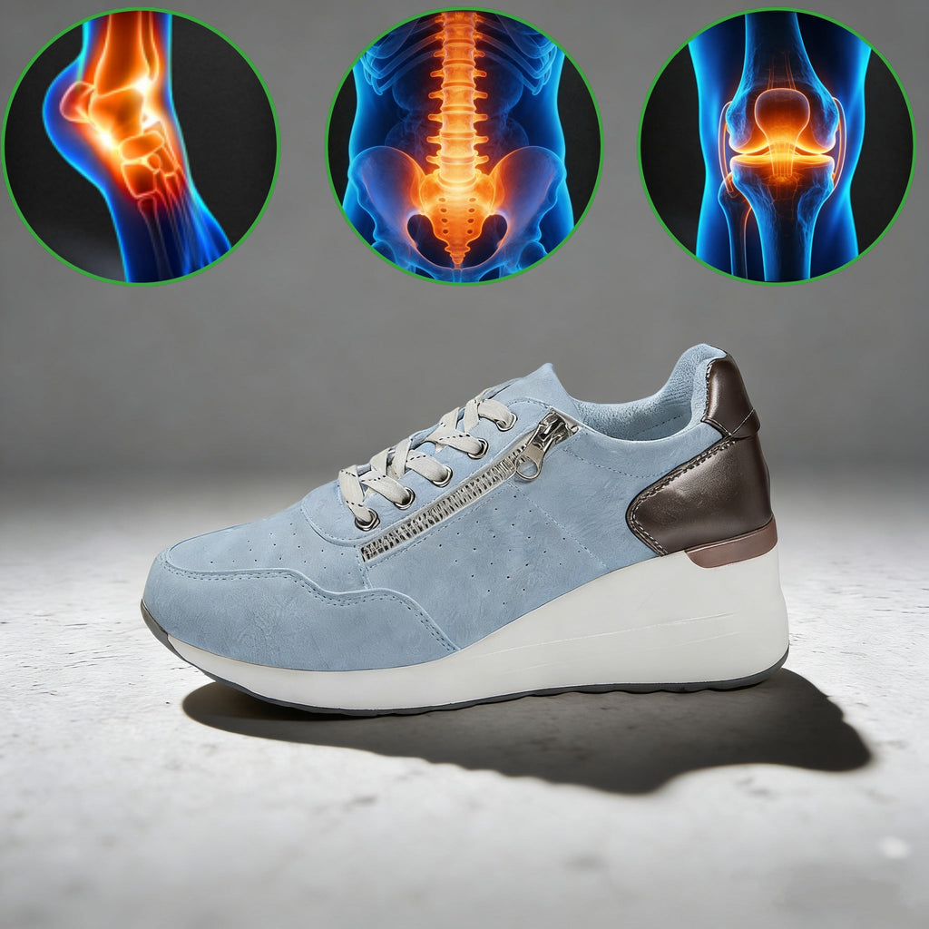 Dámská volnočasová obuv Slancks® | Pohodlné tenisky – Ergonomicky tvarovaná lékařská ortopedická obuv s oporou klenby pro účinnou úlevu od bolesti nohou.