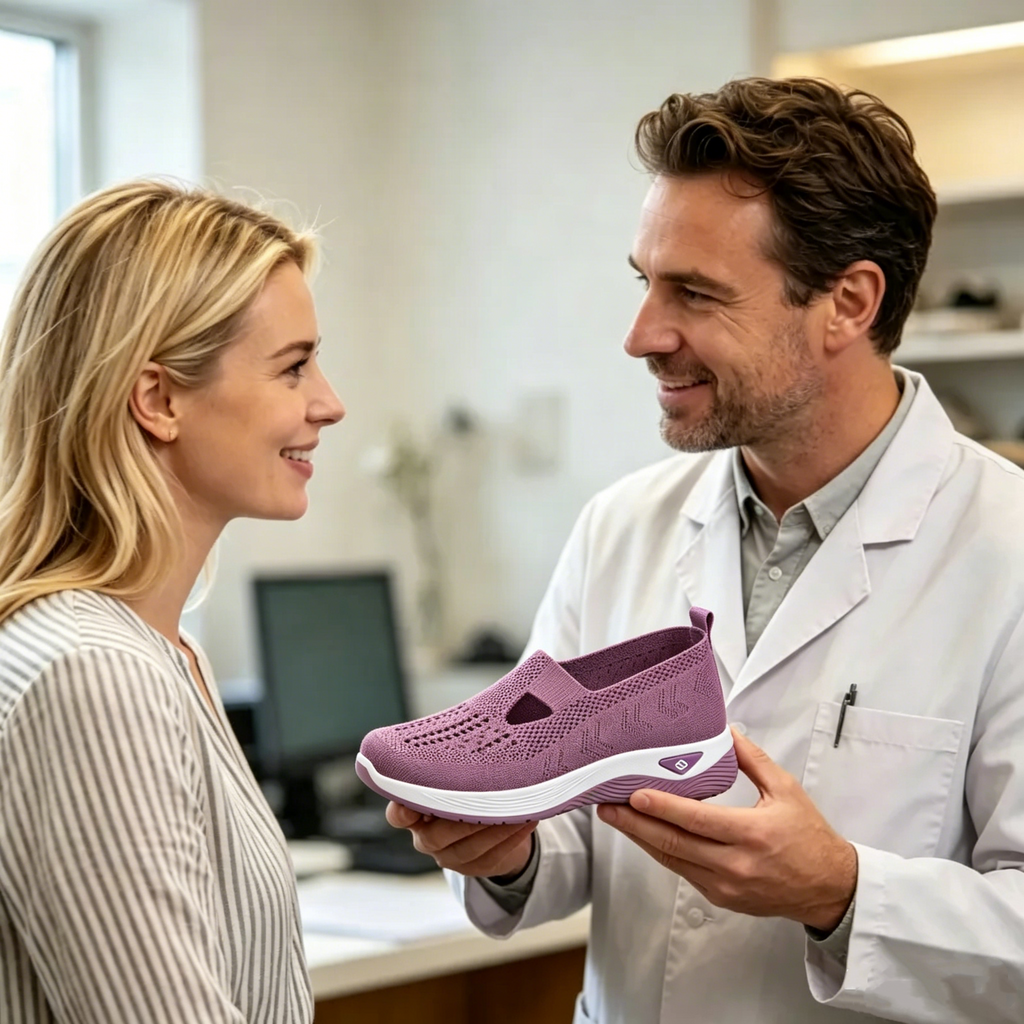 ⏰ 70% sleva 👟 Ergonomická letní ortopedická obuv | Prodyšná a lehká ✅ Ulevuje od bolesti nohou | Snadné nazouvání a zouvání