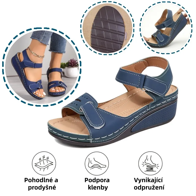 🎁Dnes za poloviční cenu - nenechte si to ujít| Ergonomicky tvarované ortopedické sandály - bezbolestná chůze👞Zajišťují pohodlnější chůzi