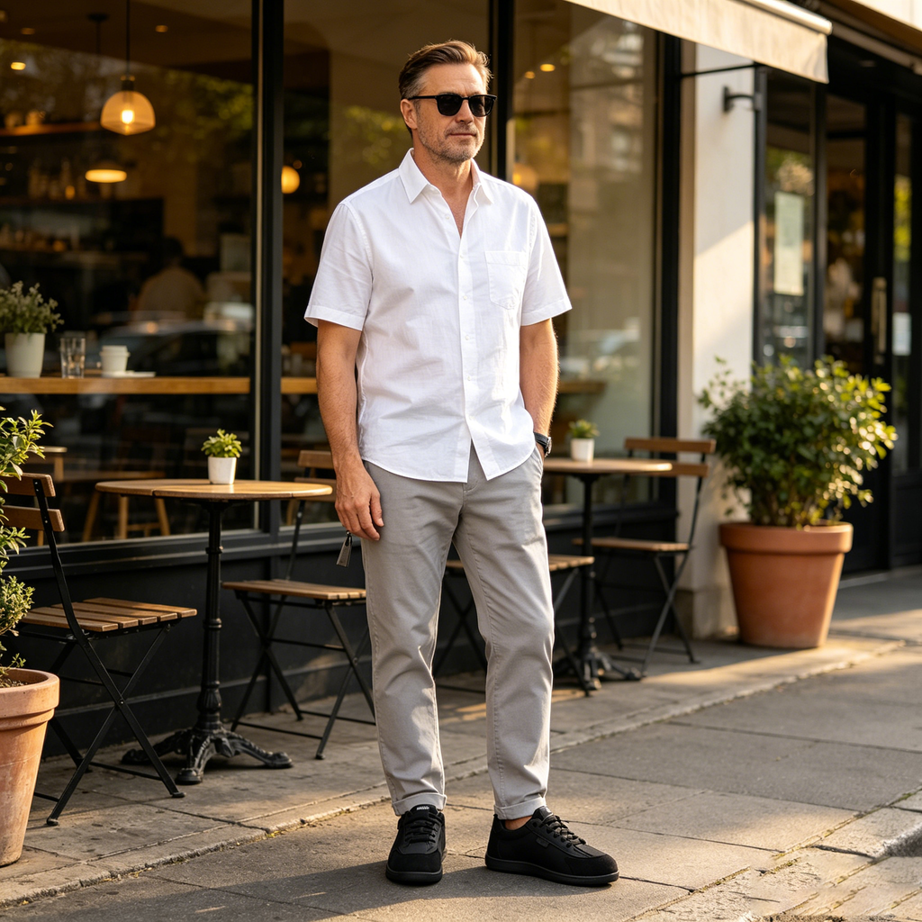 【⏰Poslední den, 50% sleva! Nenechte si to ujít! 】Ergonomicky tvarované ortopedické boty s odpružením. ✅️Zdravá ortopedická obuv speciálně navržená pro evropské muže.