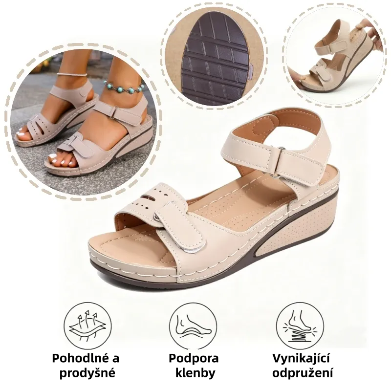 🎁Dnes za poloviční cenu - nenechte si to ujít| Ergonomicky tvarované ortopedické sandály - bezbolestná chůze👞Zajišťují pohodlnější chůzi