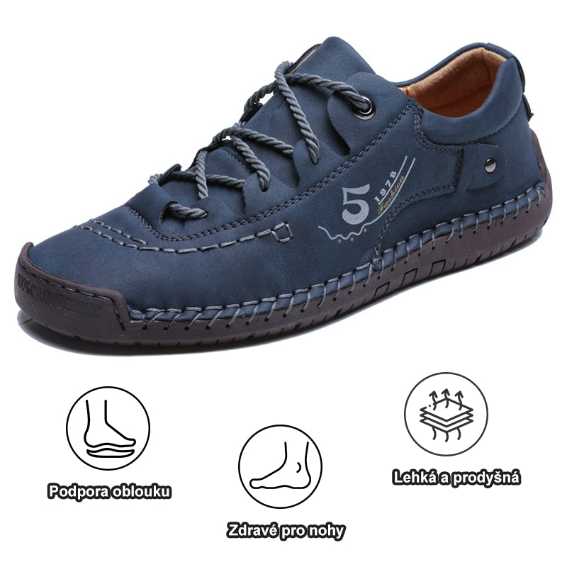 🔥50% sleva dnes⏰ | RENMIIX® Měkké a pohodlné italské luxusní ručně vyrobené boty z pravé kůže | Podpora klenby usnadňuje chůzi
