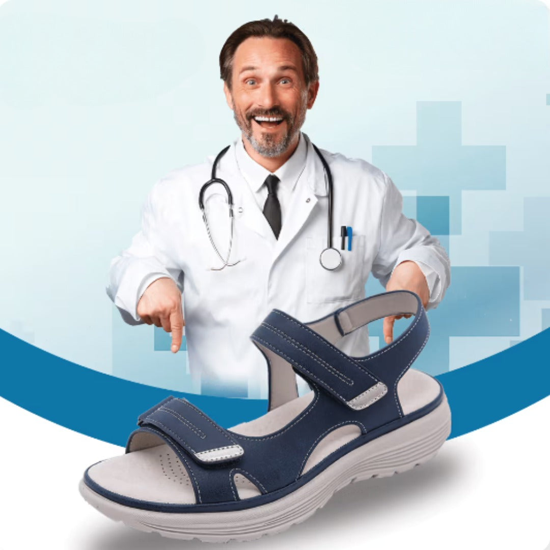 🎁Dnes za poloviční cenu - nenechte si to ujít| Ergonomicky tvarované ortopedické sandály - bezbolestná chůze👞Zajišťují pohodlnější chůzi