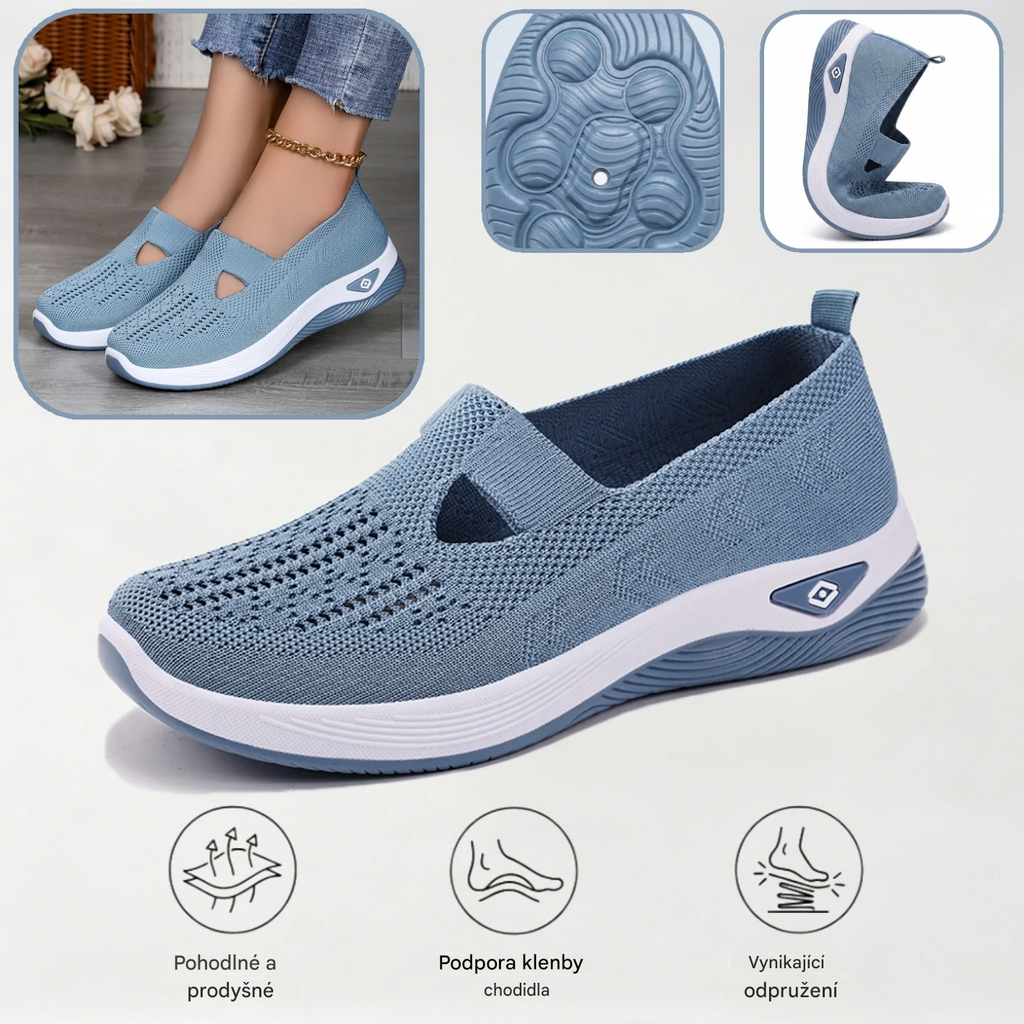 ⏰ 70% sleva 👟 Ergonomická letní ortopedická obuv | Prodyšná a lehká ✅ Ulevuje od bolesti nohou | Snadné nazouvání a zouvání