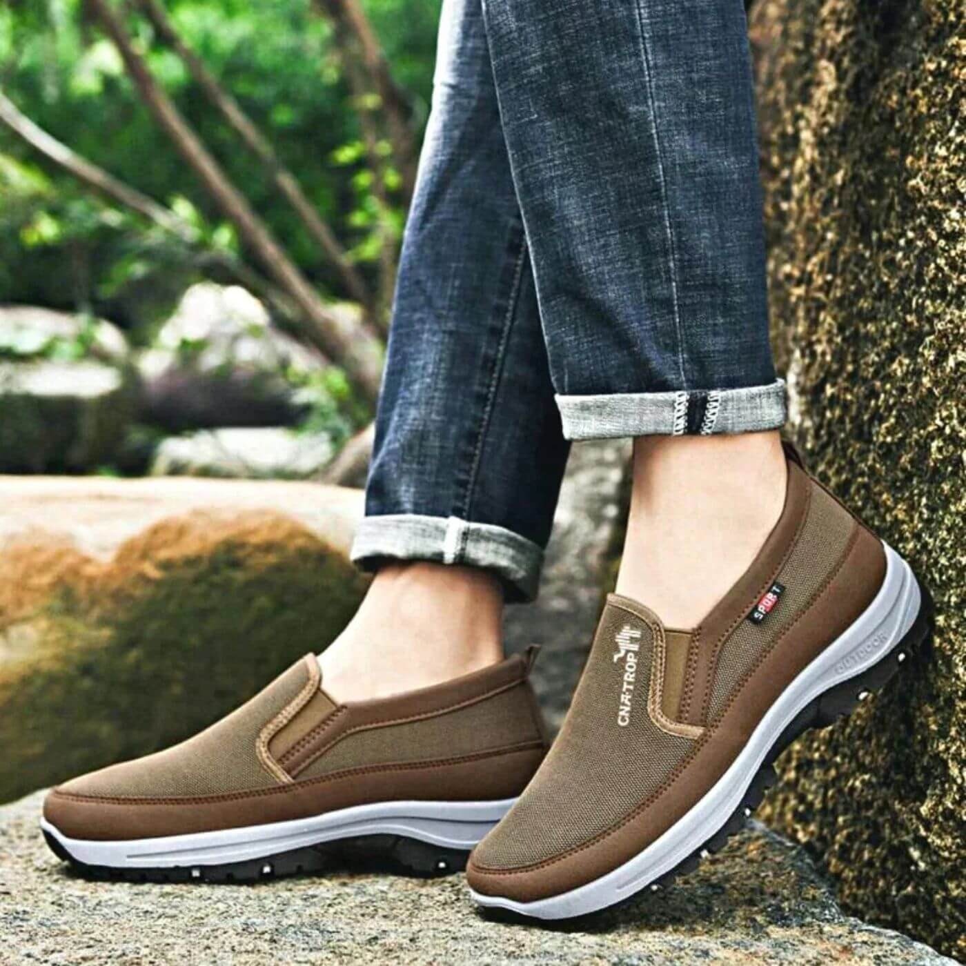 【🔥Dnes za poloviční cenu - nenechte si to ujít】 Ergonomicky navržená ortopedická obuv - design podpory klenby 👞Snadno se zbavte bolesti nohou