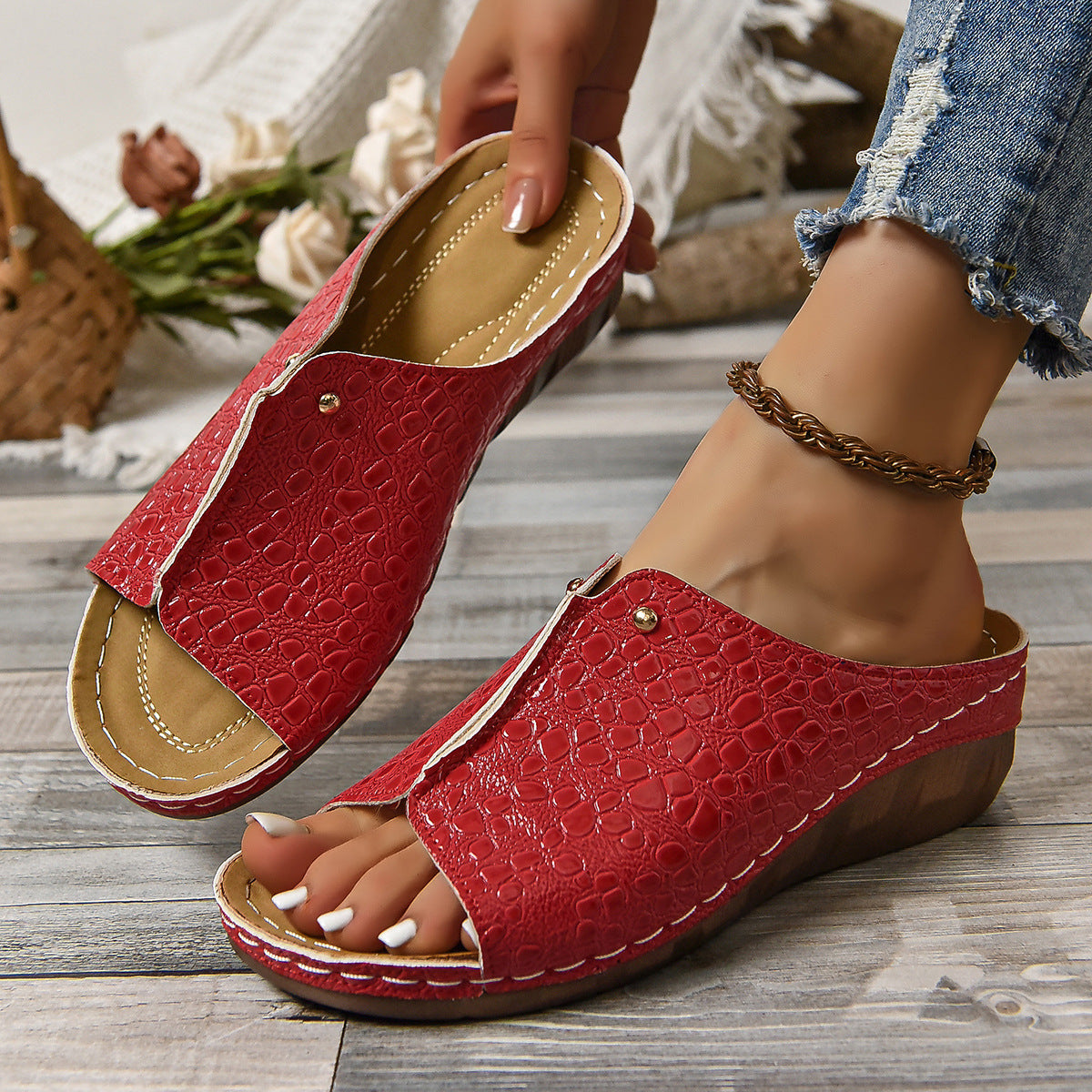 🔥Omezená doba 50% sleva - Letní ortopedické sandály - Ergonomický design✅ Udělejte chůzi pohodlnější