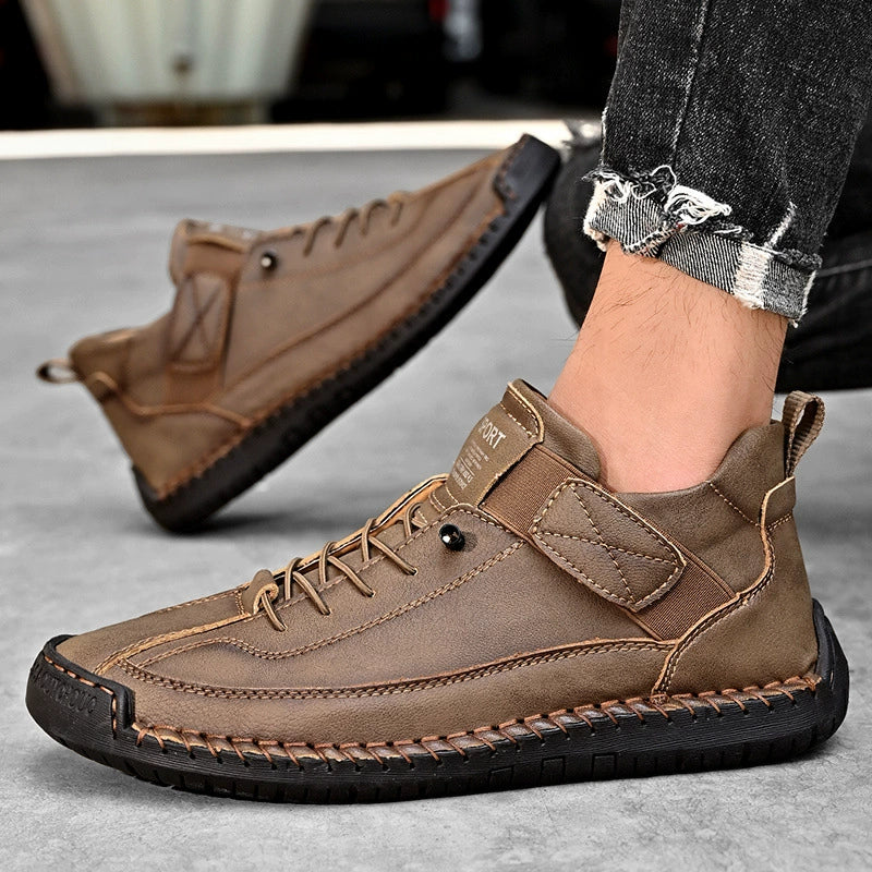 [🔥Dnes za poloviční cenu: Nenechte si to ujít] Ergonomicky tvarovaná vysoce kvalitní ortopedická obuv z hovězí kůže - design s podporou klenby👞Snadno se zbavte bolesti nohou