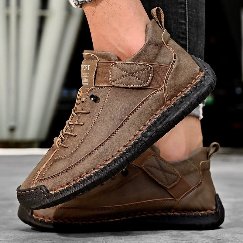 [🔥Dnes za poloviční cenu: Nenechte si to ujít] Ergonomicky tvarovaná vysoce kvalitní ortopedická obuv z hovězí kůže - design s podporou klenby👞Snadno se zbavte bolesti nohou
