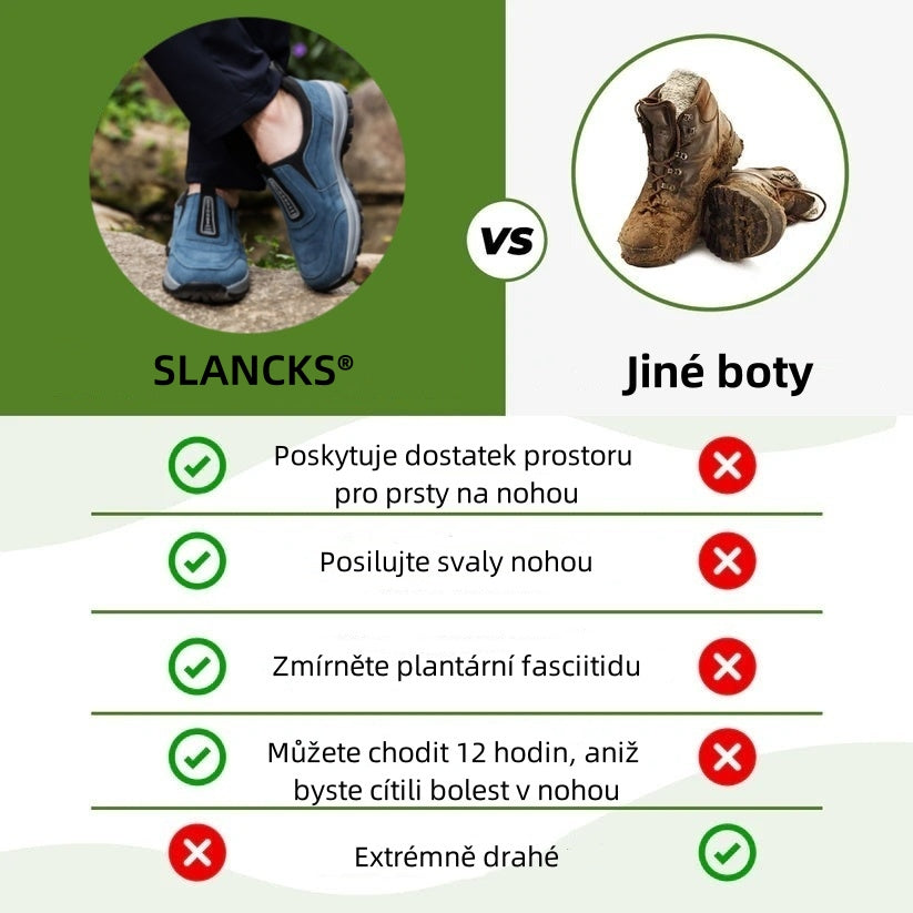 Slancks® – Ergonomicky navržená lékařská ortopedická obuv, která ulevuje od bolesti zad, kloubů a nohou.
