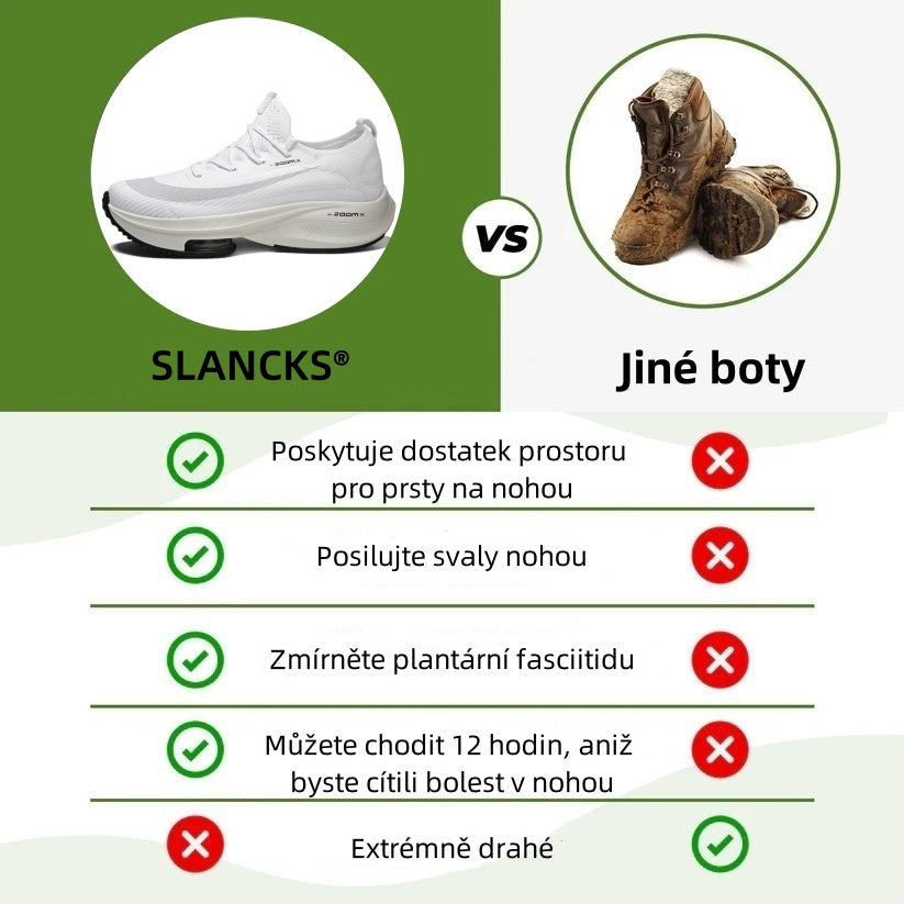 Ortopedické běžecké boty Slancks® | Pohodlné, lehké a protiskluzové | Poskytují oporu klenby a zmírňují bolest