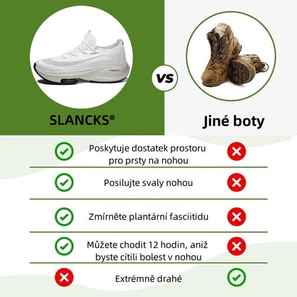 Ortopedické běžecké boty Slancks® | Pohodlné, lehké a protiskluzové | Poskytují oporu klenby a zmírňují bolest