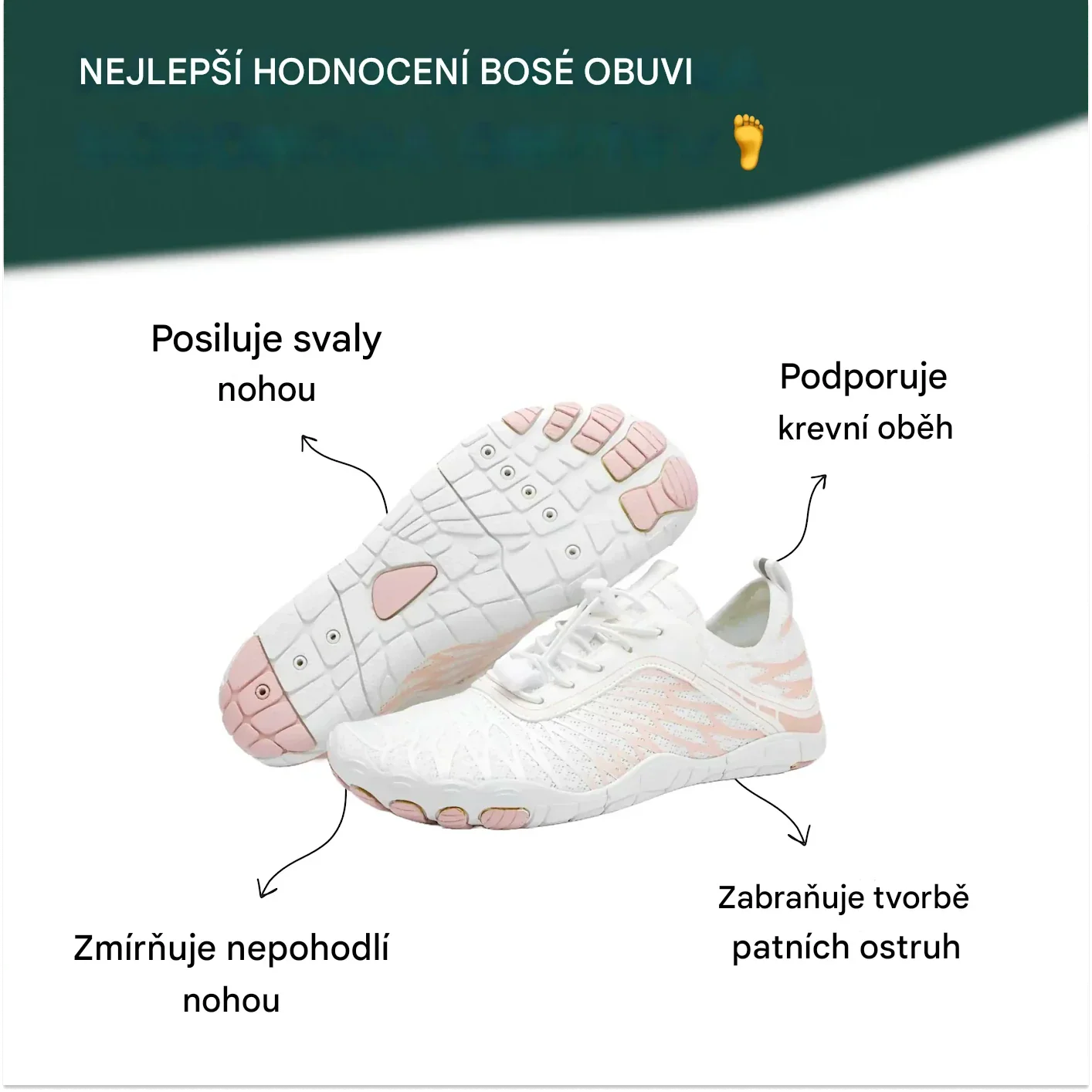 🔥Časově omezená sleva 50 %, nejoblíbenější ortopedická barefoot obuv roku 2026, 3 dny k úlevě od bolesti nohou