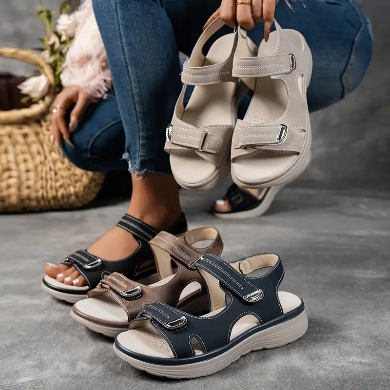 [🎁Dnes za poloviční cenu - nenechte si to ujít] Ergonomicky tvarované ortopedické sandály - bezbolestná chůze👞Zajišťují pohodlnější chůzi