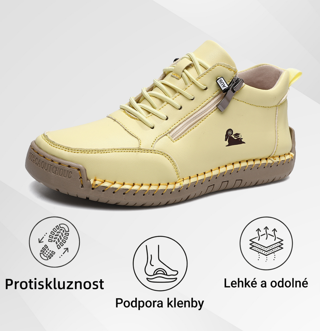 (🔥 50% sleva – Nenechte si ji ujít!) Vybraná obuv z telecí kůže – ortopedické boty – 👞 – odolné, protiskluzové a nepromokavé (podpora klenby, úleva od bolesti, unisex)