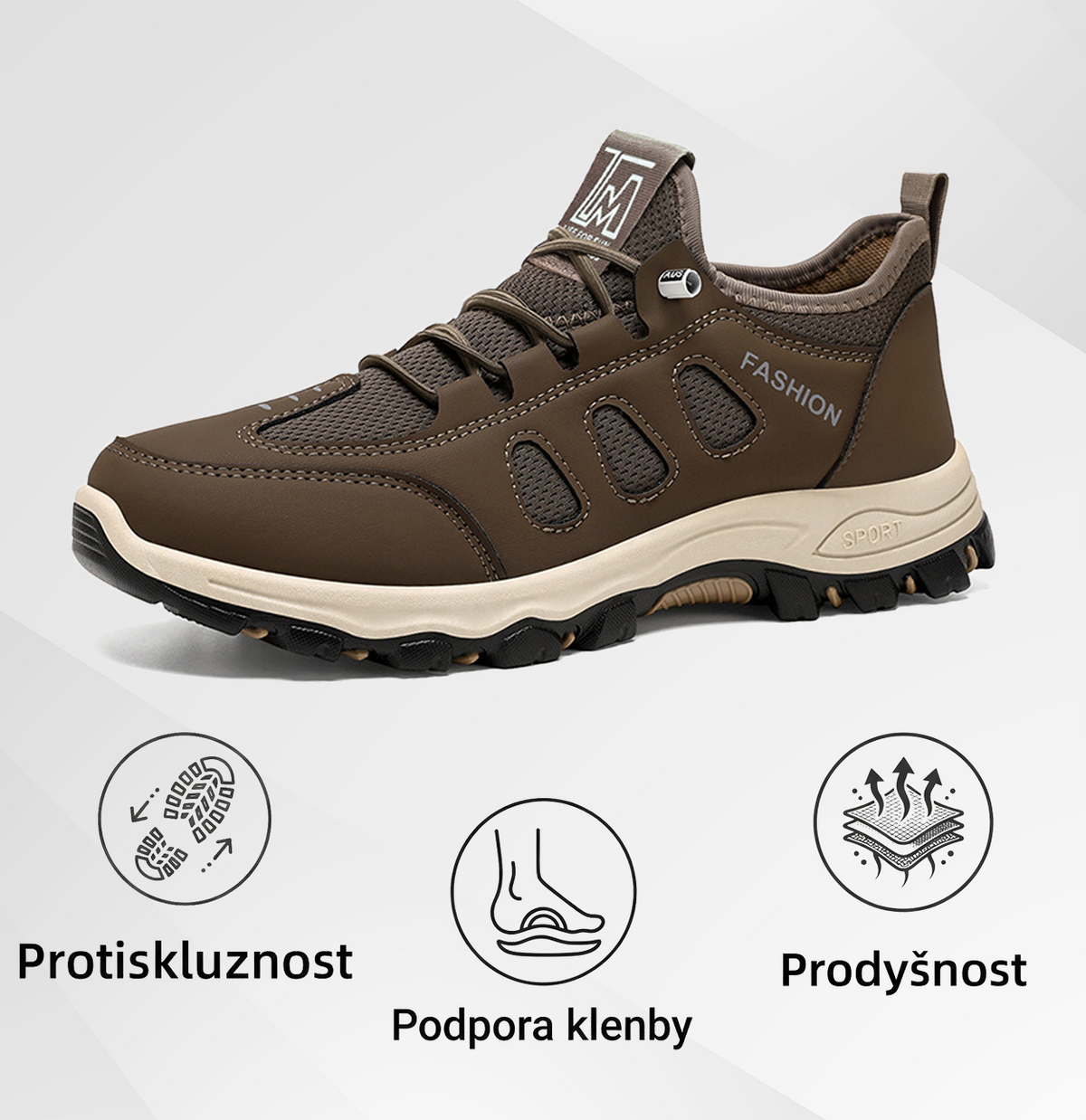 🔥50% sleva - Nenechte si to ujít! | Pánské outdoorové boty RENMIIX® | S oporou klenby. Protiskluzové a prodyšné pro celodenní pohodlí.