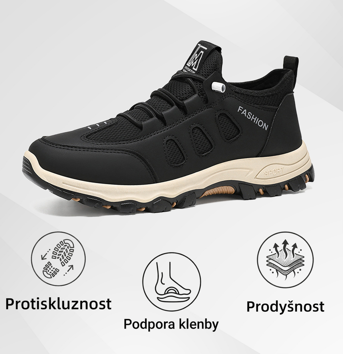 🔥50% sleva - Nenechte si to ujít! | Pánské outdoorové boty RENMIIX® | S oporou klenby. Protiskluzové a prodyšné pro celodenní pohodlí.