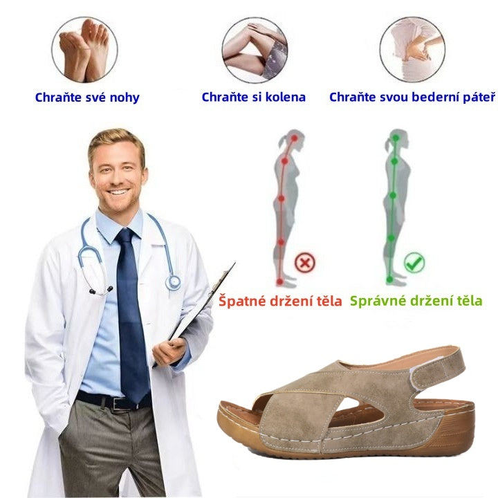 Dnes za poloviční cenu | Ergonomické ortotické sandály | Bezbolestná chůze | Pohodlnější chůze