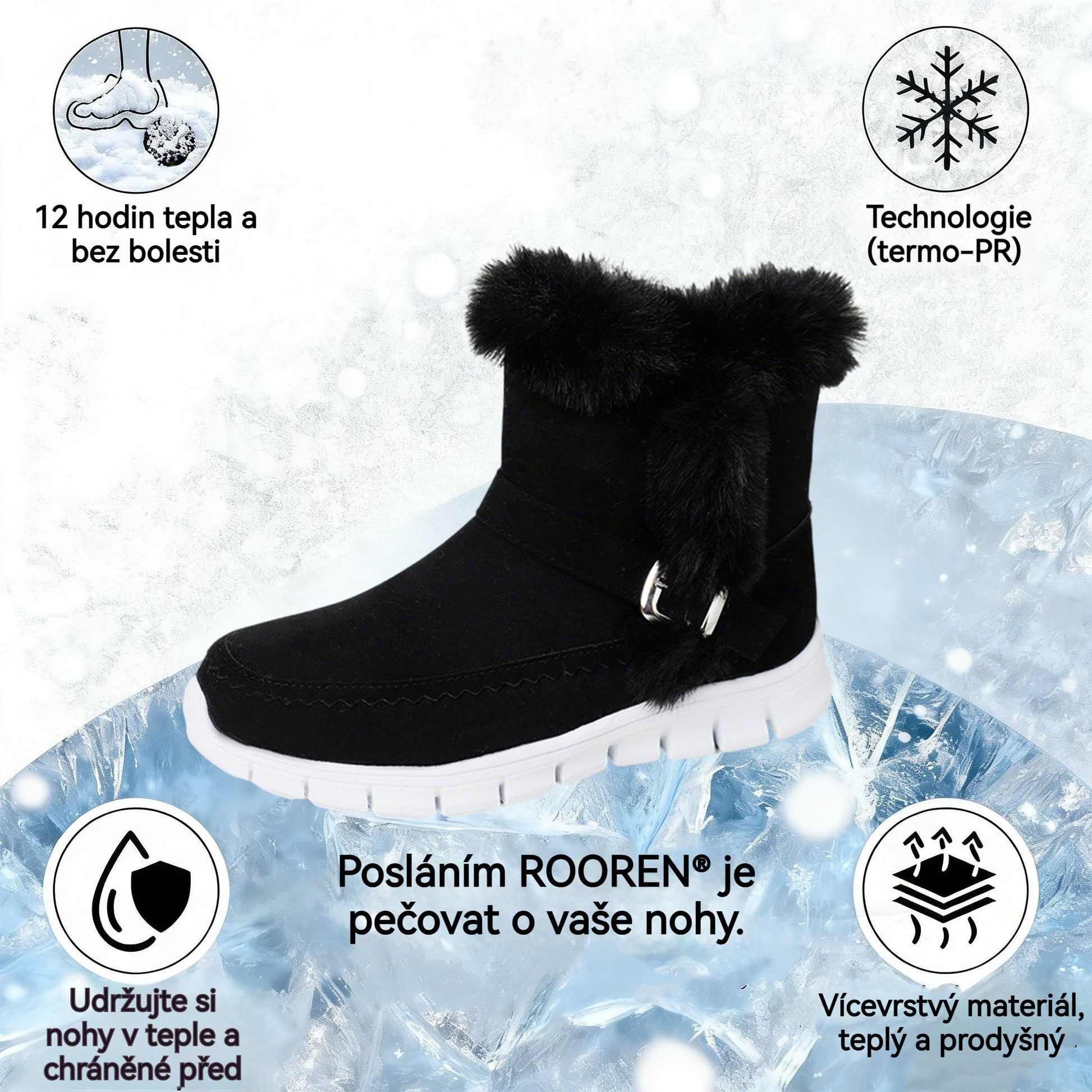 Slancks® | Ergonomická zimní ortopedická obuv pro úlevu od bolesti nohou, kolen a zad.