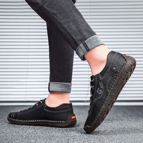 🔥50% sleva dnes⏰ | RENMIIX® Měkké a pohodlné italské luxusní ručně vyrobené boty z pravé kůže | Podpora klenby usnadňuje chůzi