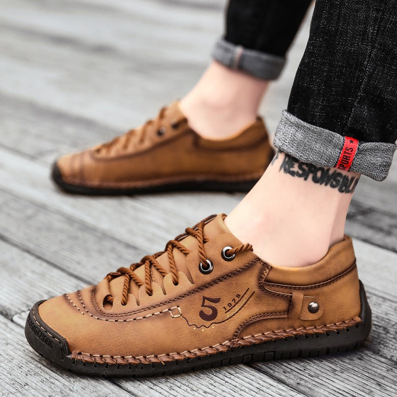 🔥50% sleva dnes⏰ | RENMIIX® Měkké a pohodlné italské luxusní ručně vyrobené boty z pravé kůže | Podpora klenby usnadňuje chůzi