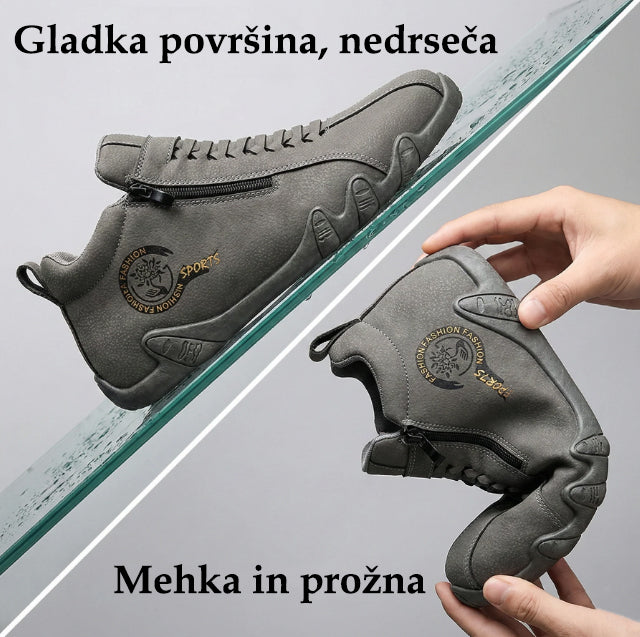 Slancks® | Vysoké kozačky z pravé kůže, unisex! Tyto ortopedické boty mají ergonomickou oporu klenby a protiskluzovou podrážku.