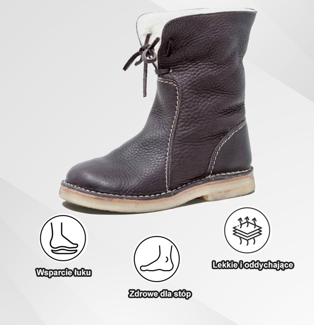 Slancks® | Měkké a pohodlné boty z ovčí kůže | S oporou klenby pro snadnější chůzi